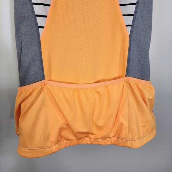 Mondetta Cycling Shirt Women Large Bike Striped Half Zip Bottle Pockets Athletic - Picture 7 of 15